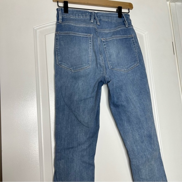 Good American good waist skinny jeans size 26 light wash distressed - Picture 6 of 10